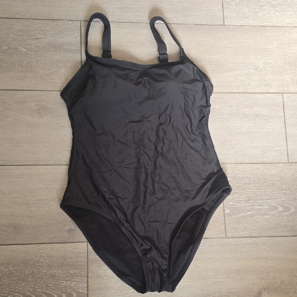Hurley Black One-Piece Swimsuit With Clasic Tank Design UPF 50  - Women's Swim